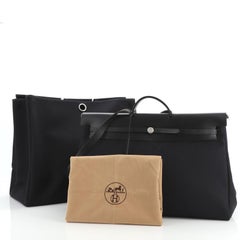 Hermes Herbag Cabine Toile et Cuir