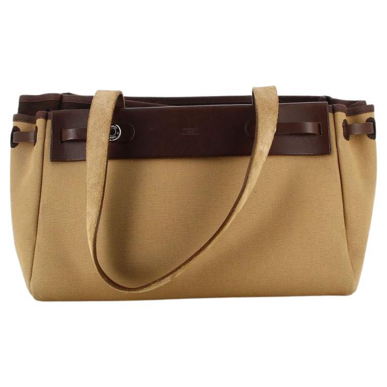 Hermes Herbag in Natural Leather