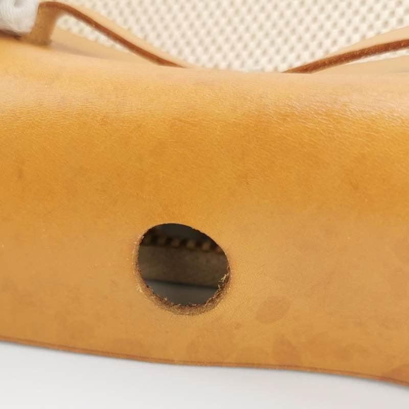 Hermes Herbag Mini Borsa a tracolla in tela beige e nera con hardware argentato 2