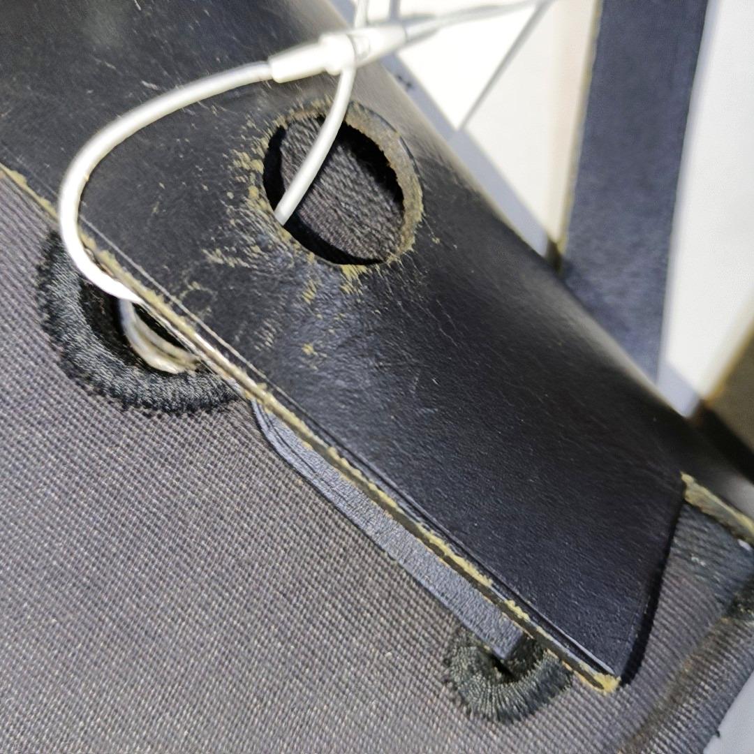 Hermes Herbag Mini Bolso Crossbody de lona negra y herrajes plateados en venta 1