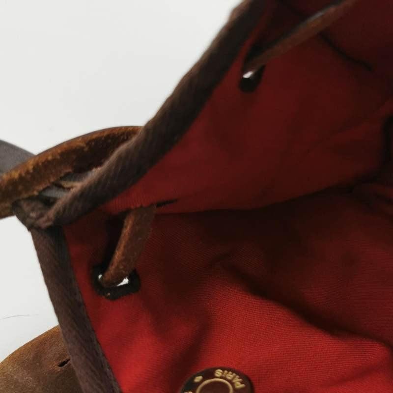 Hermes Herbag Mini Red and Orange Canvas Silver-tone Hardware Crossbody Bag 7