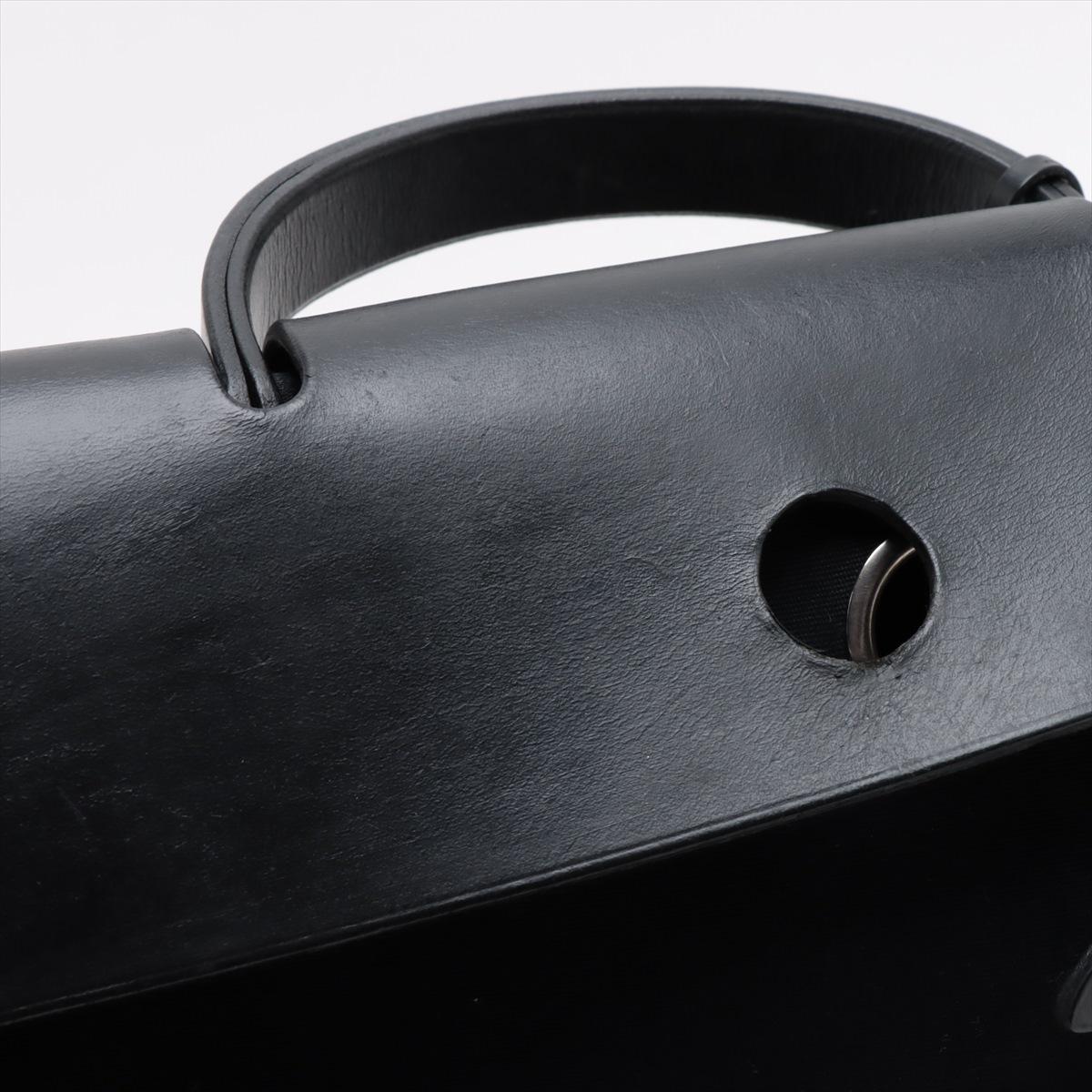 Hermès Herbag MM Black For Sale 7