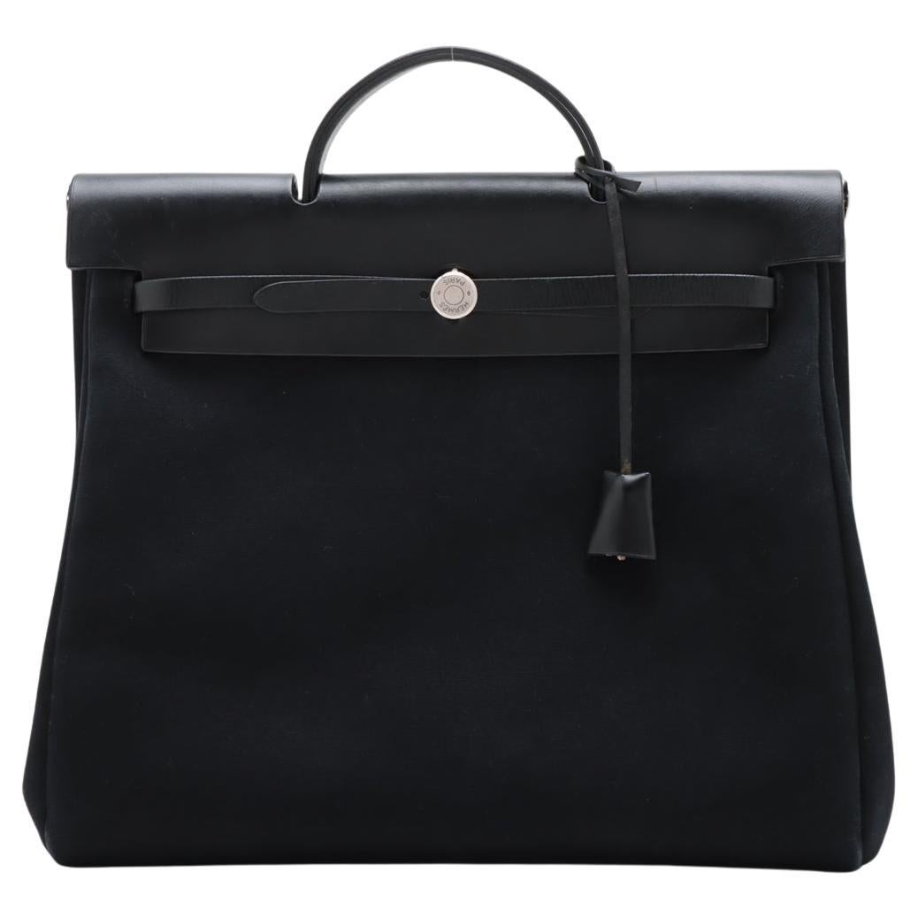 Hermès Herbag MM Black For Sale
