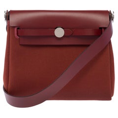 Hermès Herbag Shoulder Bag Red