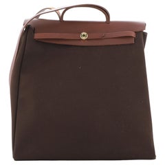 Hermes Herbag Toile and Leather GM