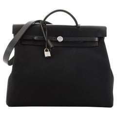 Hermes Herbag Toile et Cuir MM