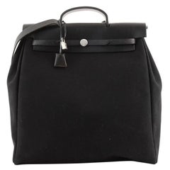 herbag sizes Hermes Herbag Toile and Leather MM