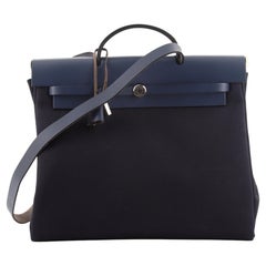 Hermes Herbag Toile e Pelle MM