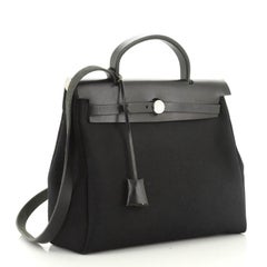 Hermes Herbag Toile And Leather PM