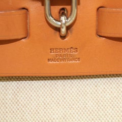 Hermès Herbag Toile Sac A Dos Tote 869849 Beige Coated Canvas Shoulder Bag