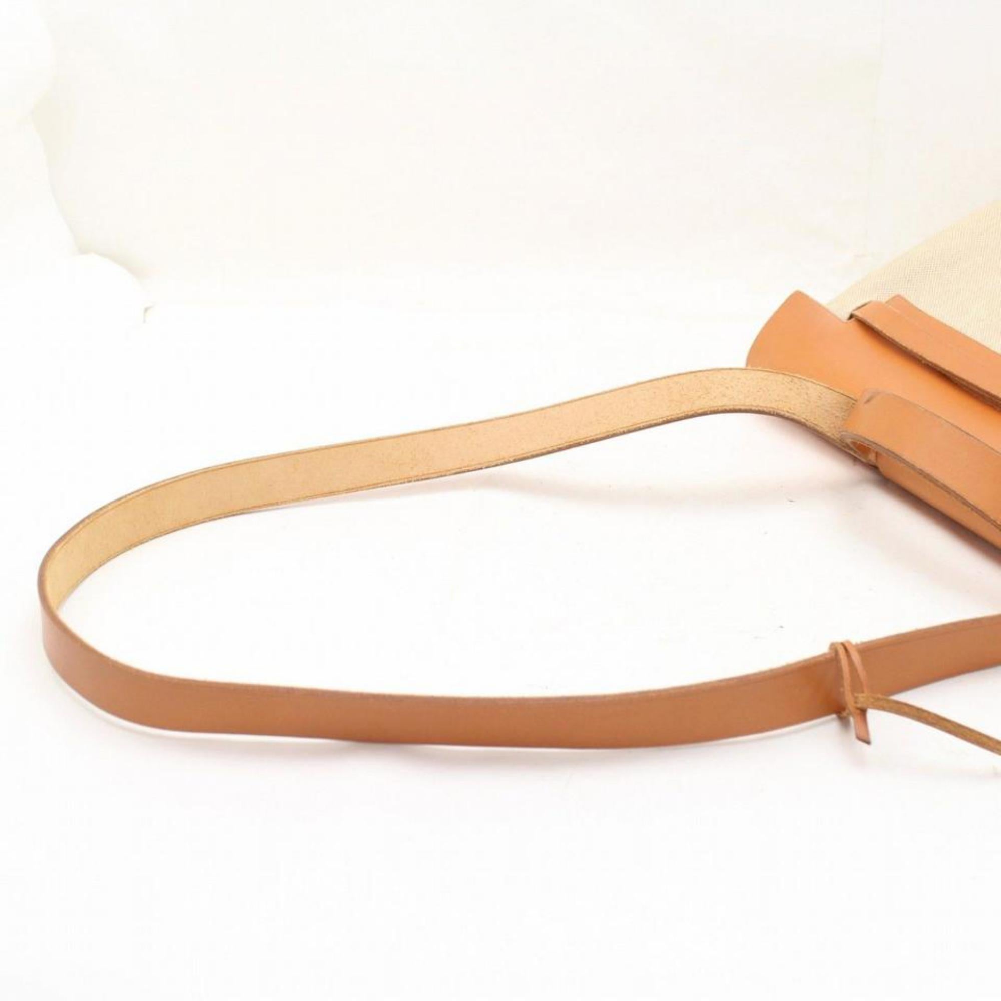 Hermès Herbag Toile Sac A Dos Tote 869849 Beige Coated Canvas Shoulder Bag For Sale 1