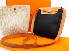 Hermès Herbag Tpm 228474 Black Coated Canvas Backpack