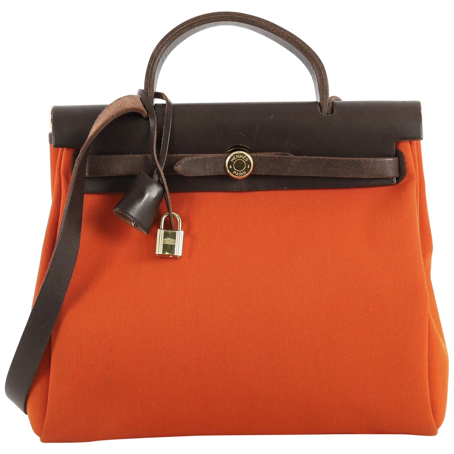 Hermes Herbag Vibrato and Leather PM