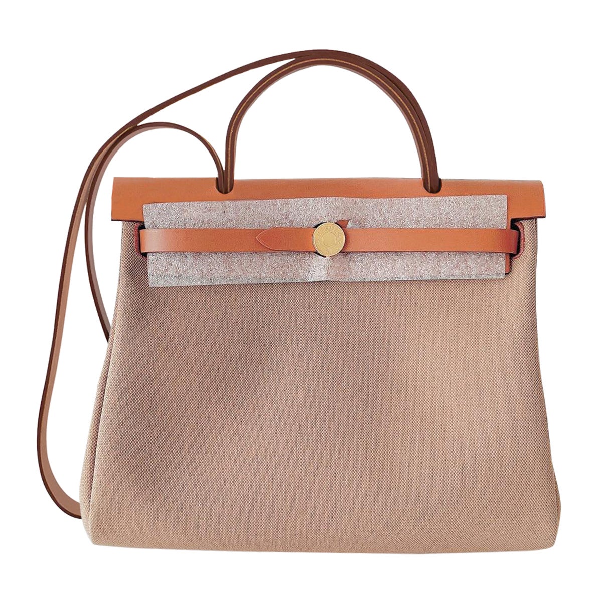 Hermès Herbag Zip 31 in Chai and Fauve