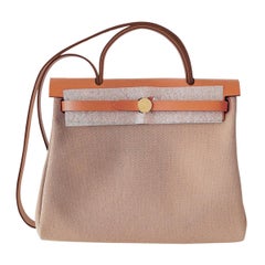 Hermès Herbag Zip 31 in Chai and Fauve