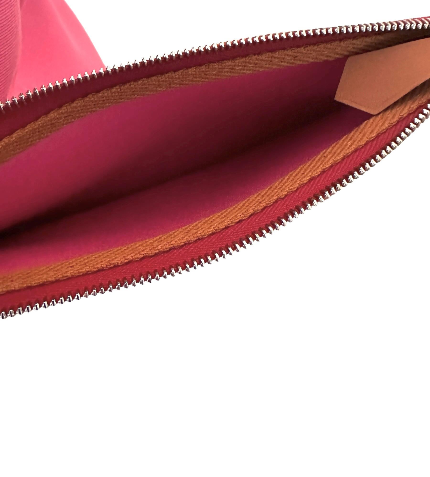 Hermes Herbag Zip 31 Verso Bubblegum / Rubis Barbie Pink Palladium New w/Box 10