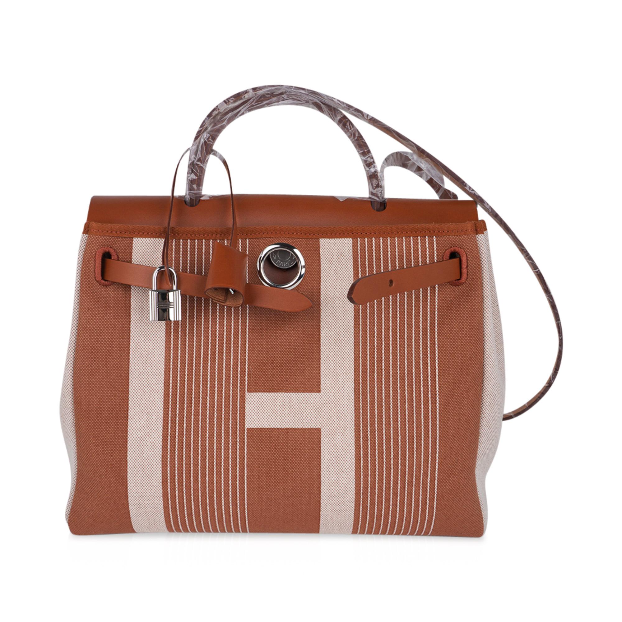 Hermes Herbag Zip 31 Vibration Natural Fauve Ecru Beige 2