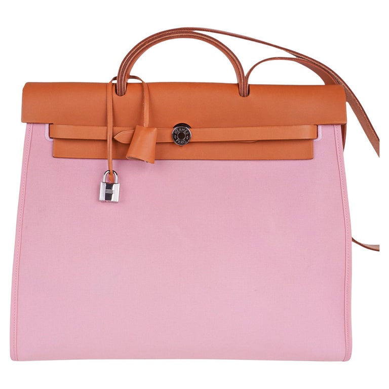 Hermes Rose Sakura Jige Elan Clutch Bag Pochette Pink 29cm NEW at 1stDibs