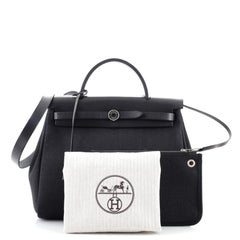 Hermes Herbag Zip Leather and Toile 31