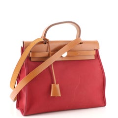 Hermes Herbag Cremallera Piel y Toile 31