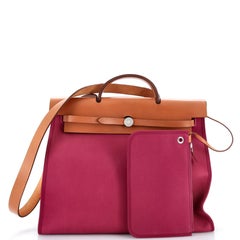 Hermes Herbag Zip Pelle e Toile 39