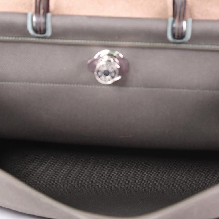Hermes Herbag Zip Leather and Toile 39 at 1stDibs  herbag hermes, herbag  size 39, hermes herbag sizes