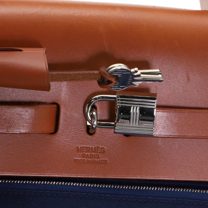 Hermes Herbag Zip Leather And Toile 39 1