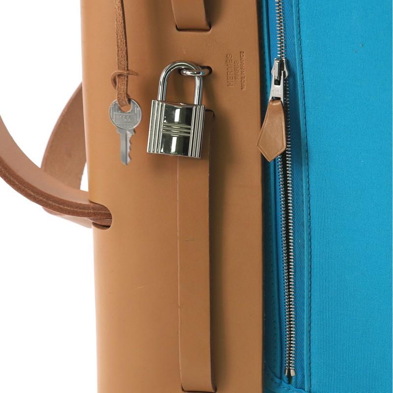 Hermes Herbag Zip Leather and Toile 39 2