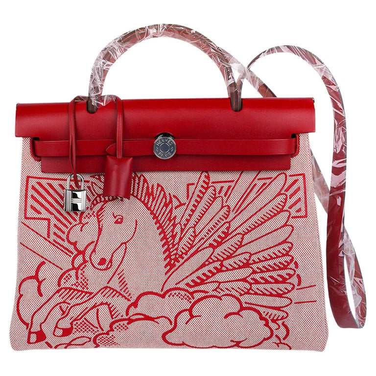 Hermès Herbag 31 Canvas Handbag