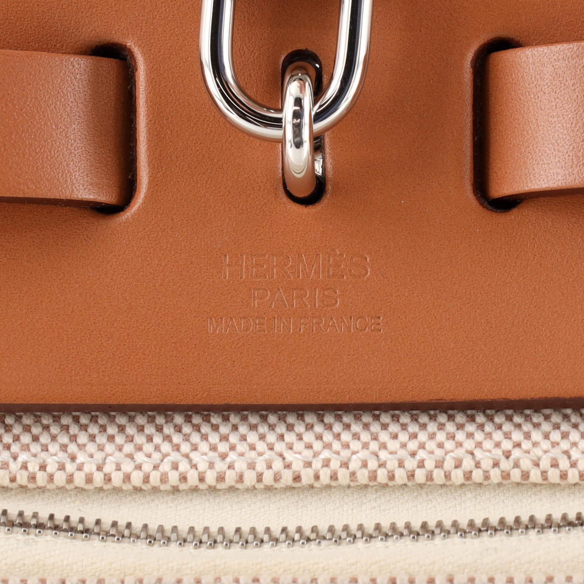 Hermes Herbag Zip Pegase Pop Toile and Leather 31 3