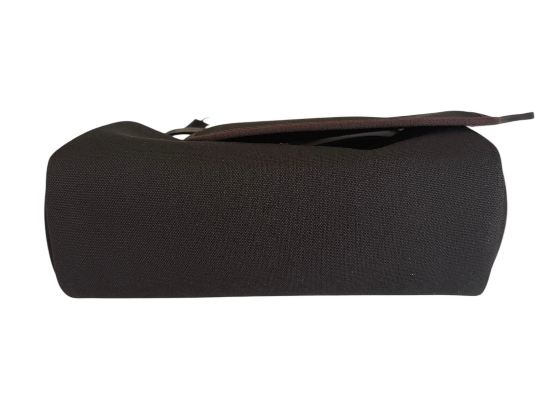 Hermès Herbag Zip Retourne 31 Dunkel Bronze/Ebene Gold Hardware im Zustand „Neu“ im Angebot in West Chester, PA