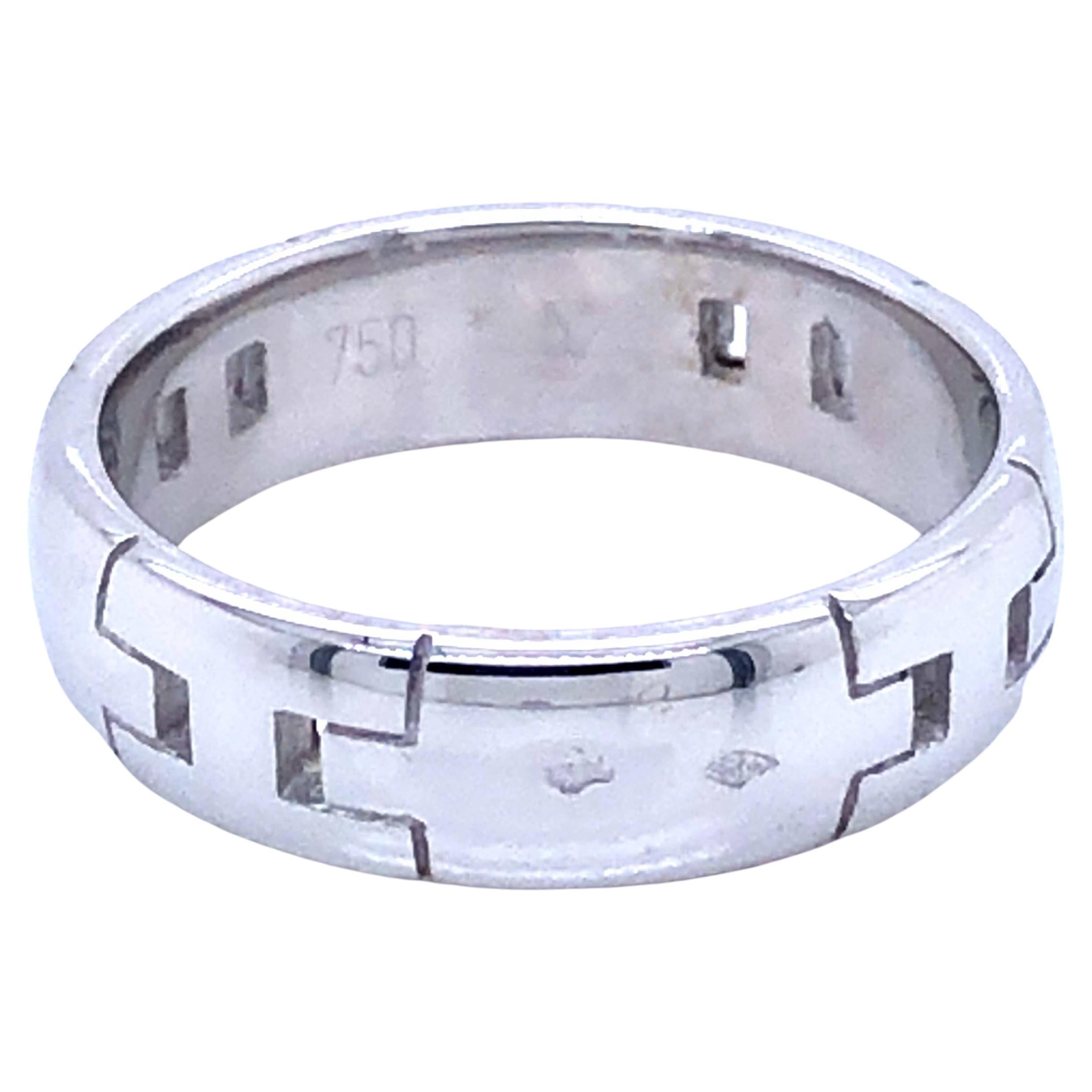 Hermes Hercules Ring in 18k White Gold