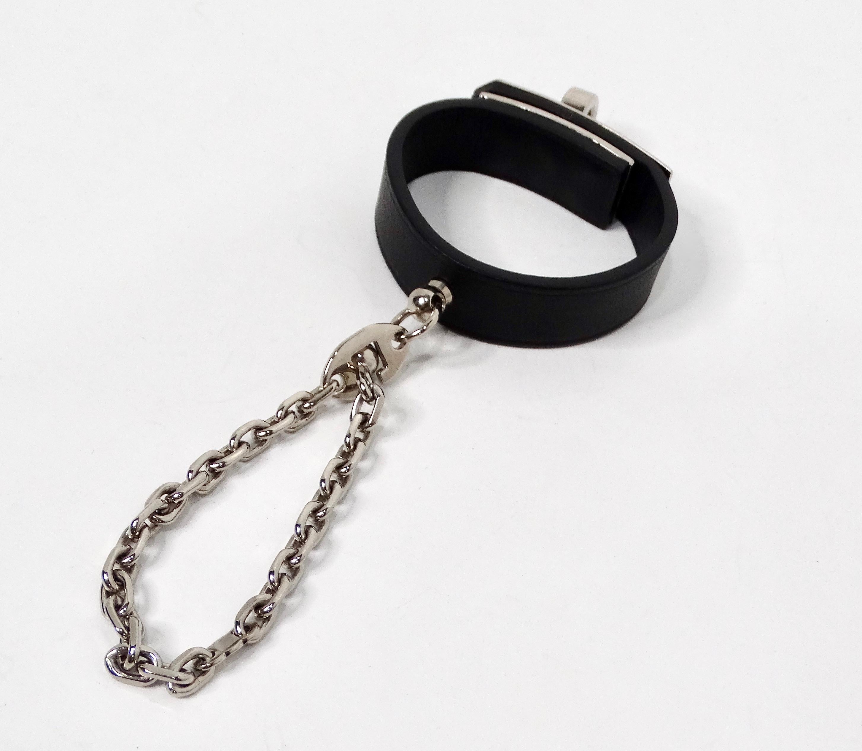 Noir Hermes Clip Kelly en cuir de veau Swift noir en vente