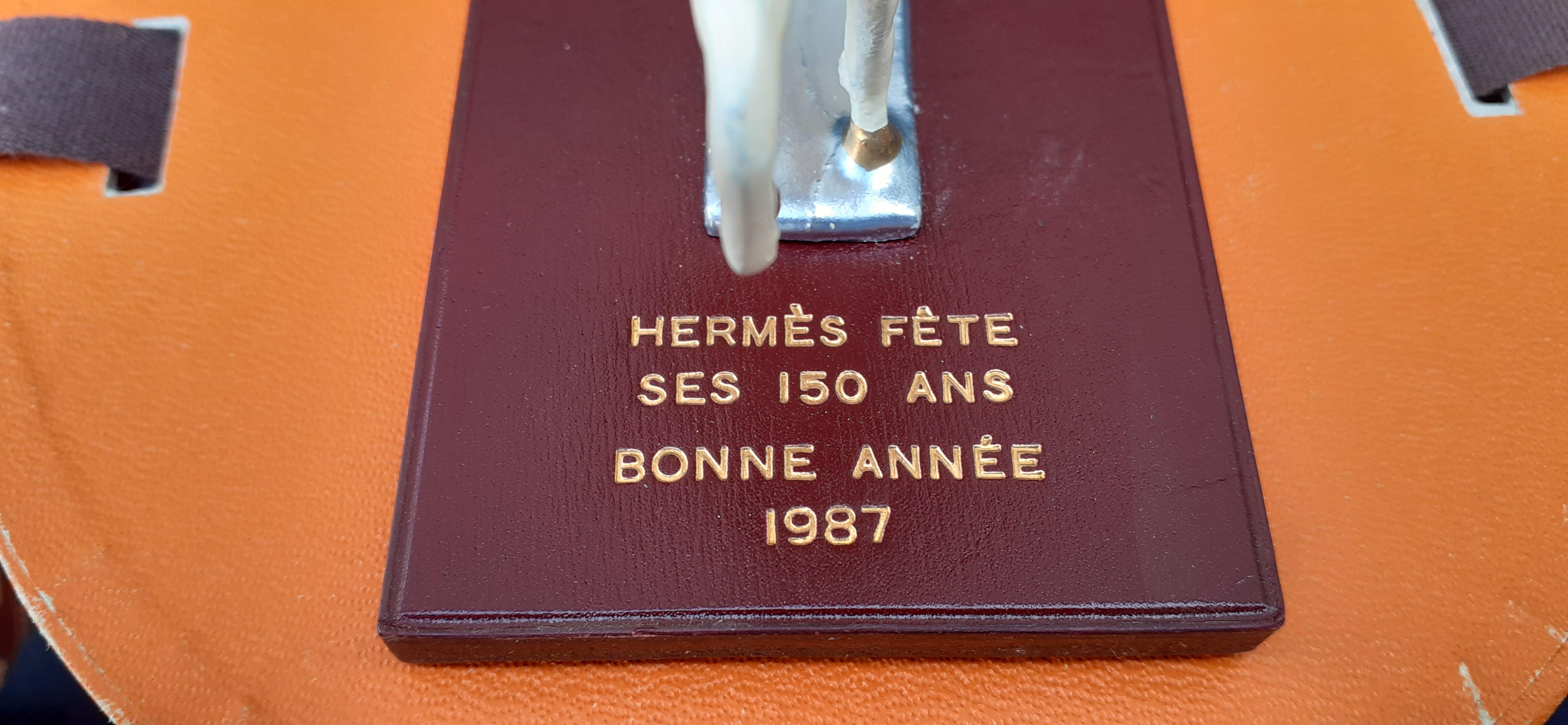 Hermès Hermès feiert sein 150-jähriges Bestehen mit Figuren-Reiterpferd 1837-1987 im Angebot 6