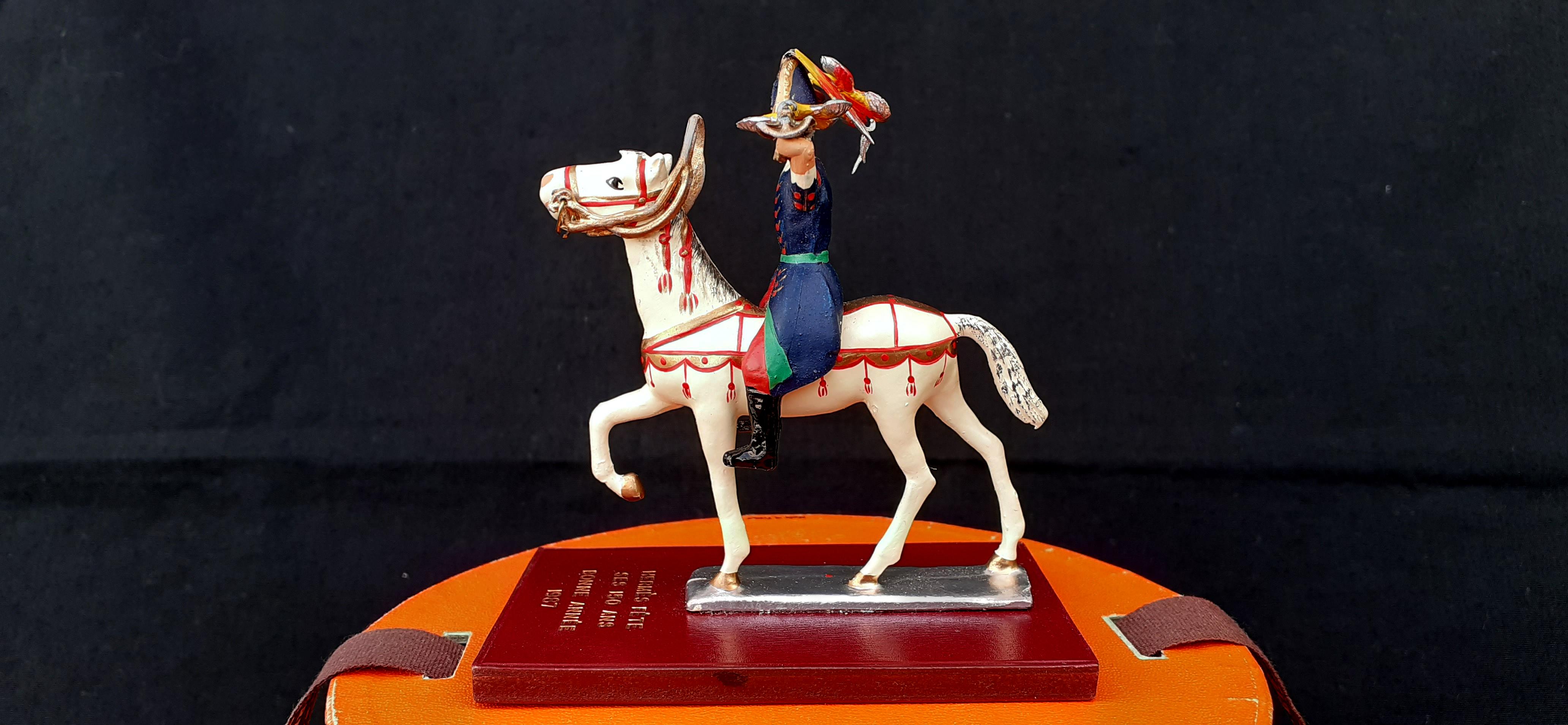 Hermès Hermès célèbre son 150e anniversaire de la figurine cheval cavalier 1837-1987 en vente 1