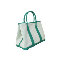 HERMES  Hermes Garden Party 36 Palladium Hardware Bamboo