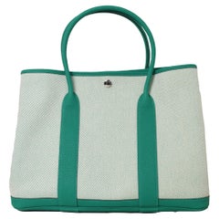 HERMES Hermes Garden Party 36 Palladium Hardware Bamboo