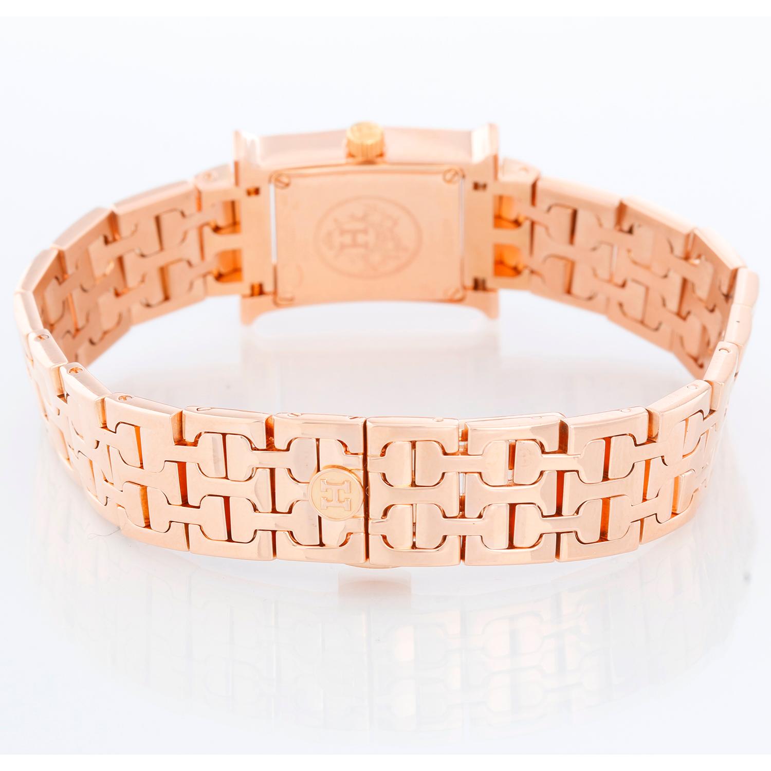 hermes watch rose gold