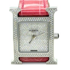 Hermès Heure H Diamond Watch Small Model 25mm