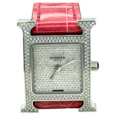 Hermès Heure H Diamond Watch Small Model 25mm