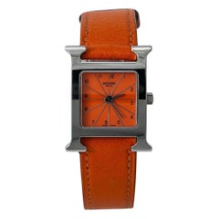 Hermès Heure H HH1-210, Orange Dial, Certified and Warranty