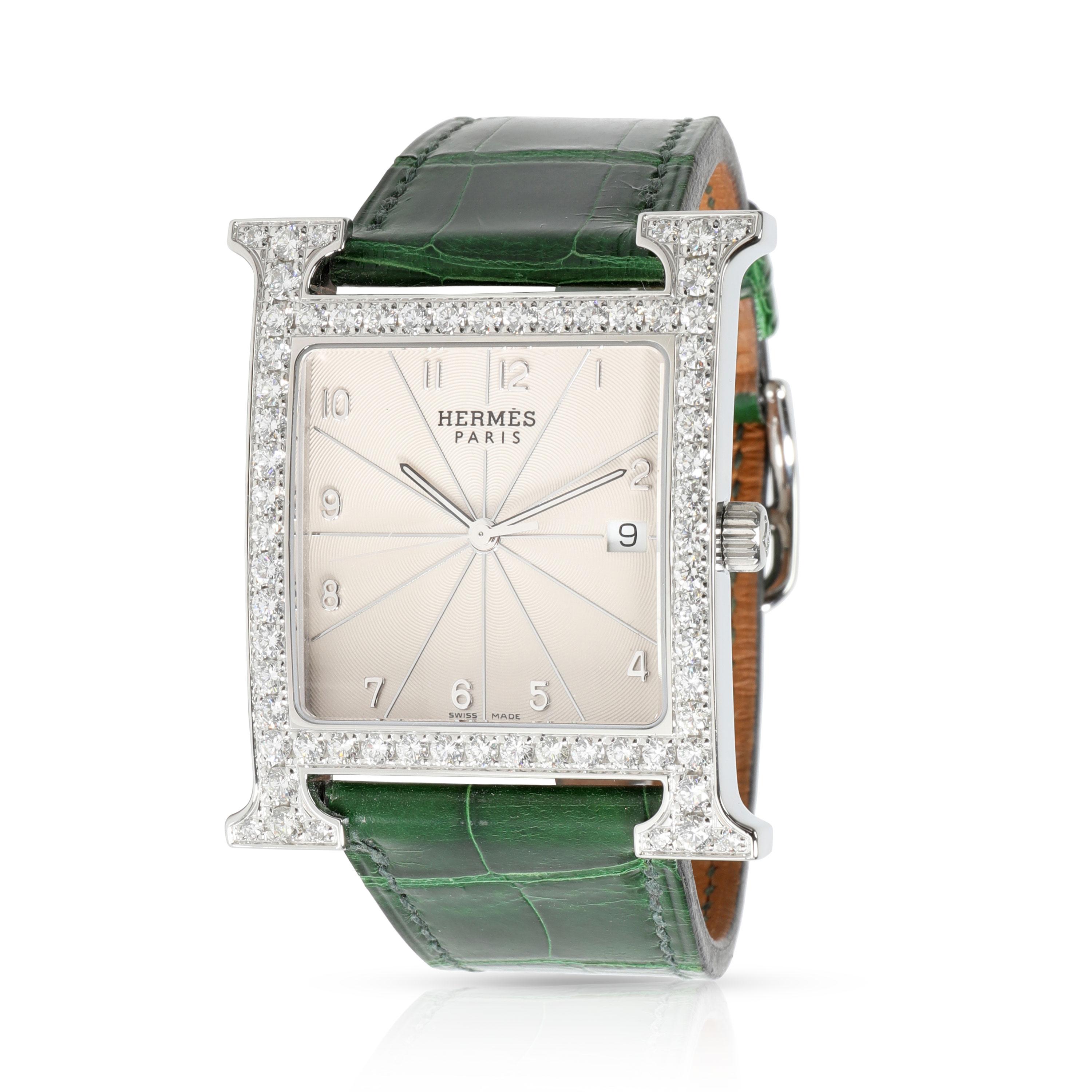 Hermès Heure H HH1-830 Unisex Watch in Stainless Steel In Excellent Condition In New York, NY