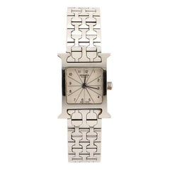 Hermes Heure H Quartz Watch Stainless Steel 21