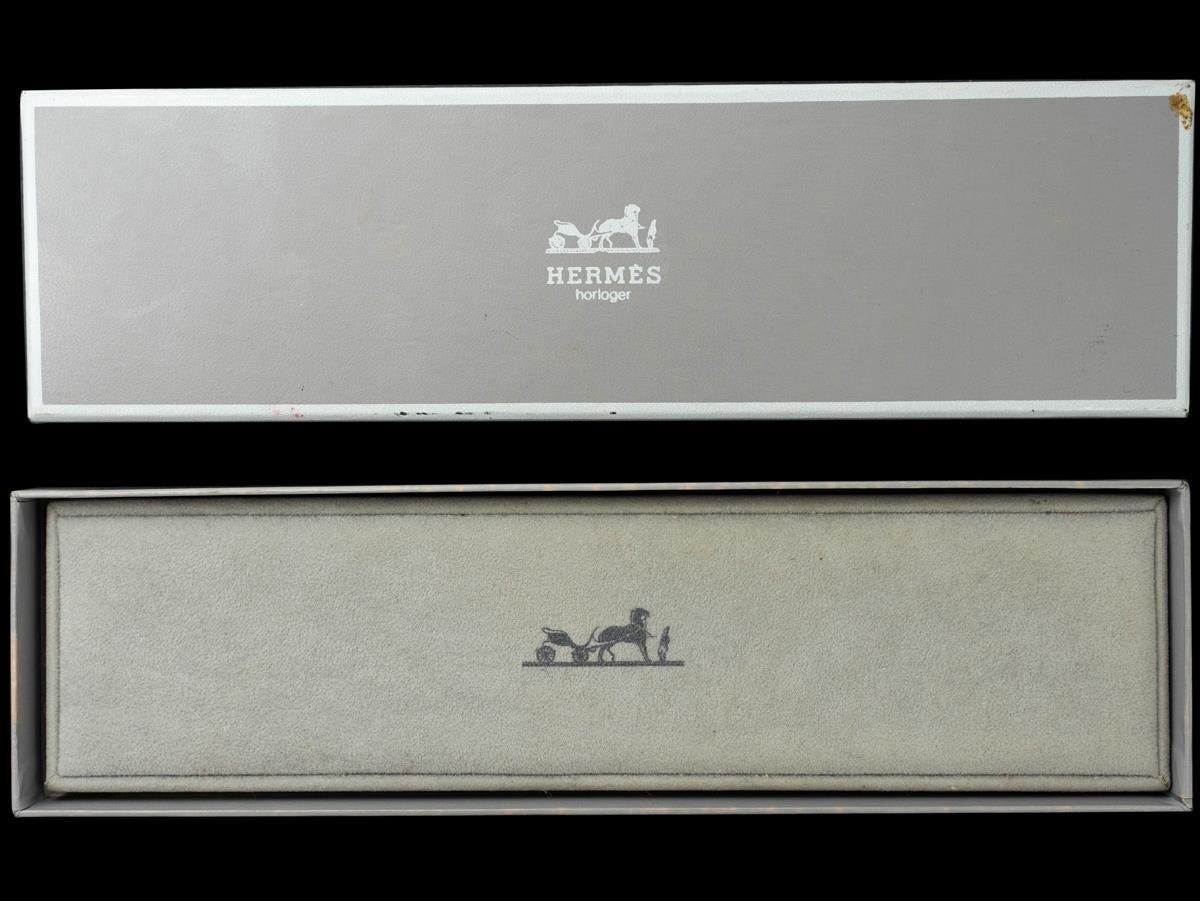 Hermes Heure H Ronde Ladies Quartz Watch with Boxes - Stainless Steel For Sale 4