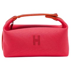 Hermes Hibiscus Canvas Small Bride-a-Brac Pouch