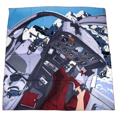 Hermes High Flyer Scarf Cashmere / Silk Anthracite / Gris / Moyen 140 cm