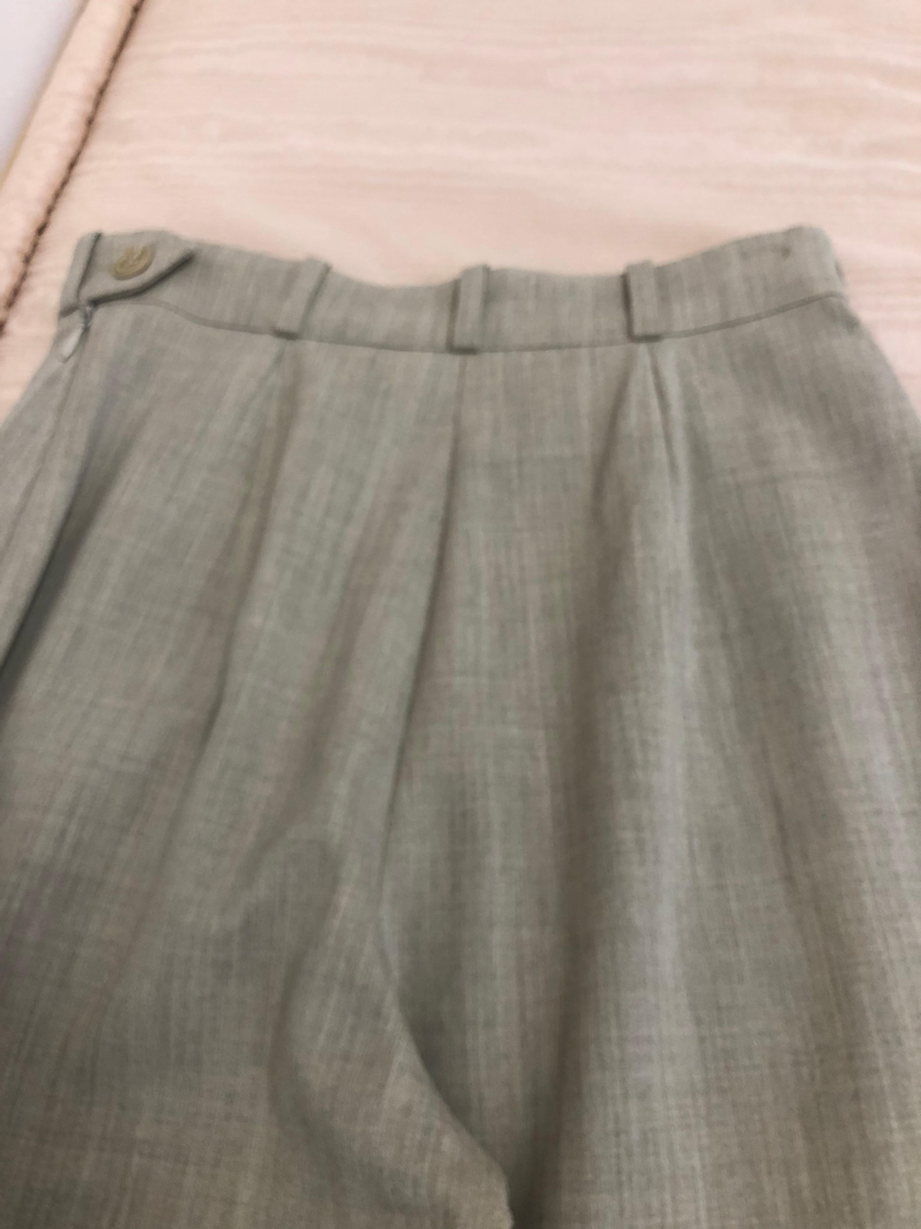 Hermes High Waisted Jodhpurs with Clou de Selle Ankle Snaps 38 Fr 1