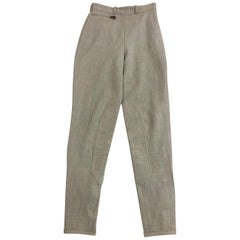Hermes Jodhpurs mit hoher Taille und Clou de Selle-Knöchelschnappverschluss 38 Fr