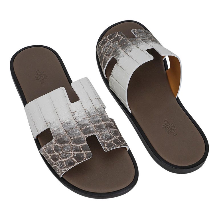 Hermès Izmir Crocodile Slides - Sandals, Shoes