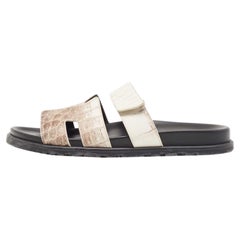 Hermes Himalaya Niloticus Crocodile Chypre Sandals Size 43